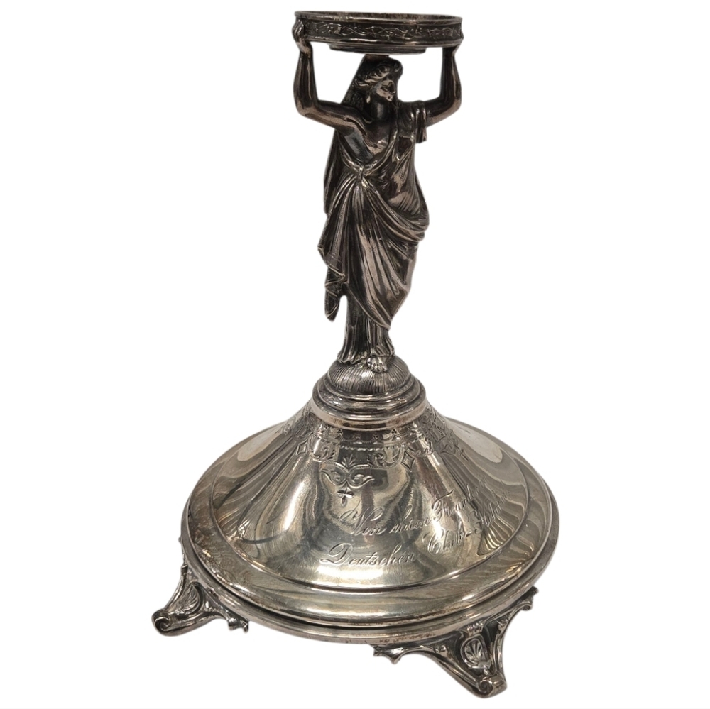 Early 20th Century Art Nouveau Silverplate Compote Stand GERMANY